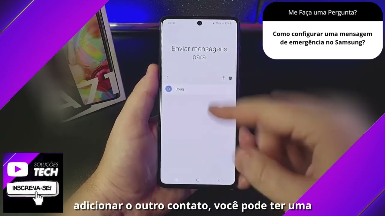 Como configurar uma mensagem de emergência no Samsung❓