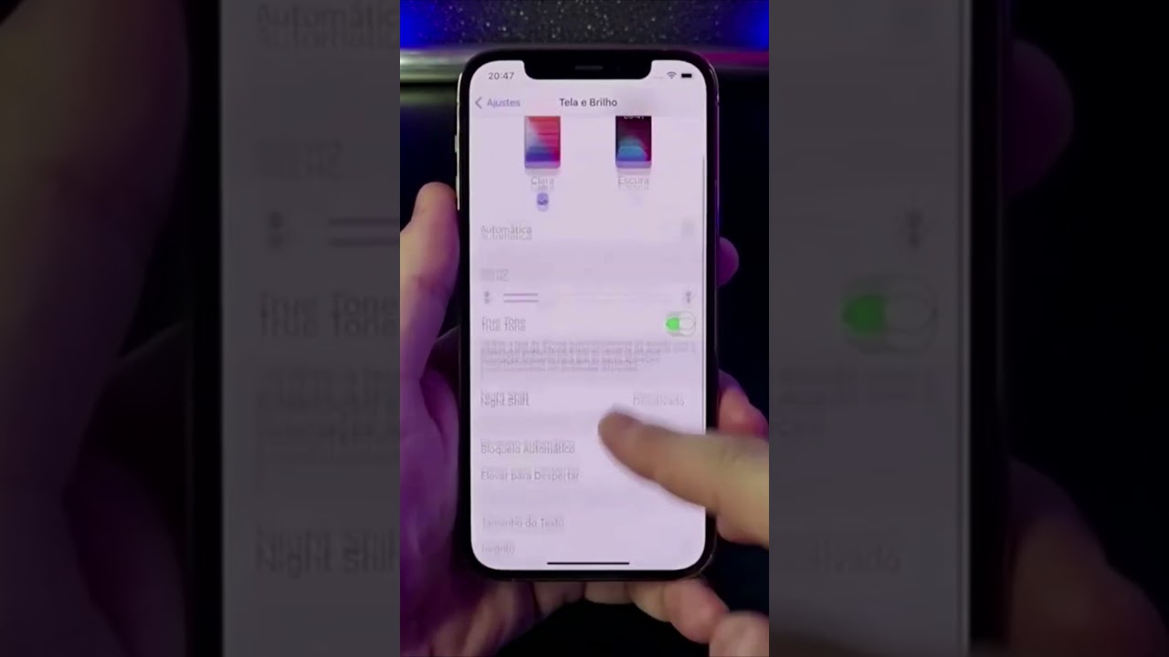 COMO ATIVAR LETRAS EM NEGRITO NO IPHONE #Shorts