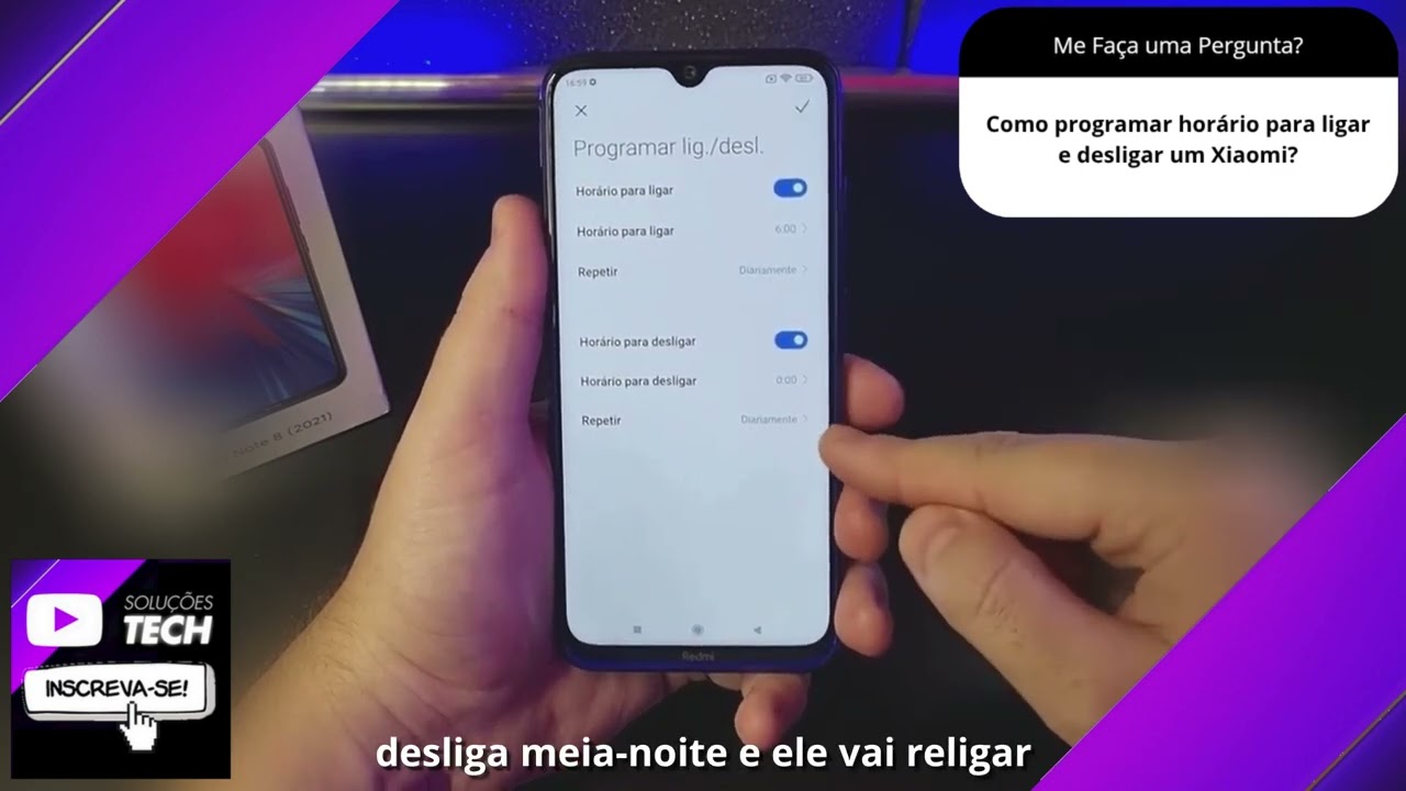 Como programar horário para ligar e desligar um Xiaomi❓