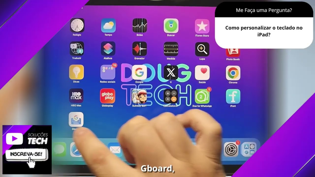 Como personalizar o teclado no iPad❓