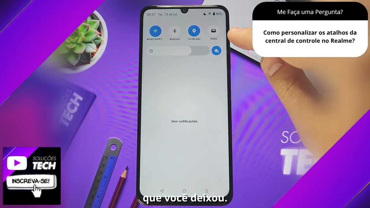 Como personalizar os atalhos da central de controle no Realme❓