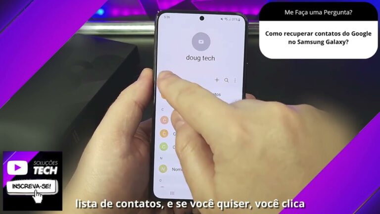 Como recuperar contatos do Google no Samsung Galaxy❓