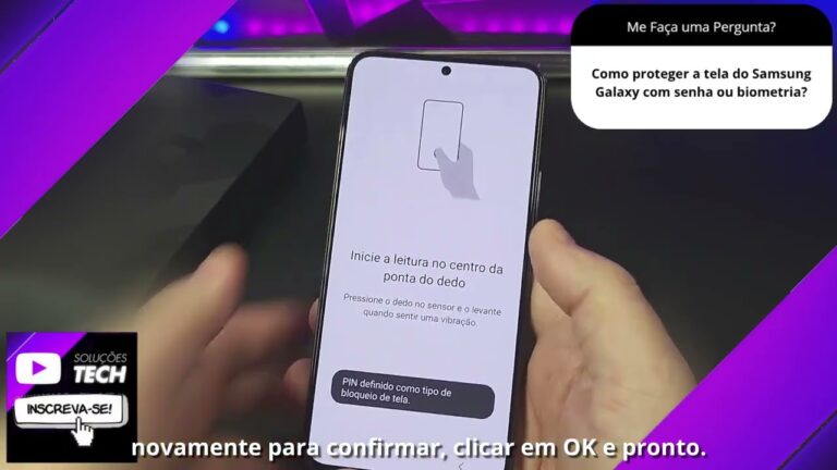 Como proteger a tela do Samsung Galaxy com senha ou biometria❓