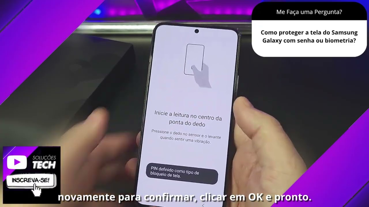 Como proteger a tela do Samsung Galaxy com senha ou biometria❓