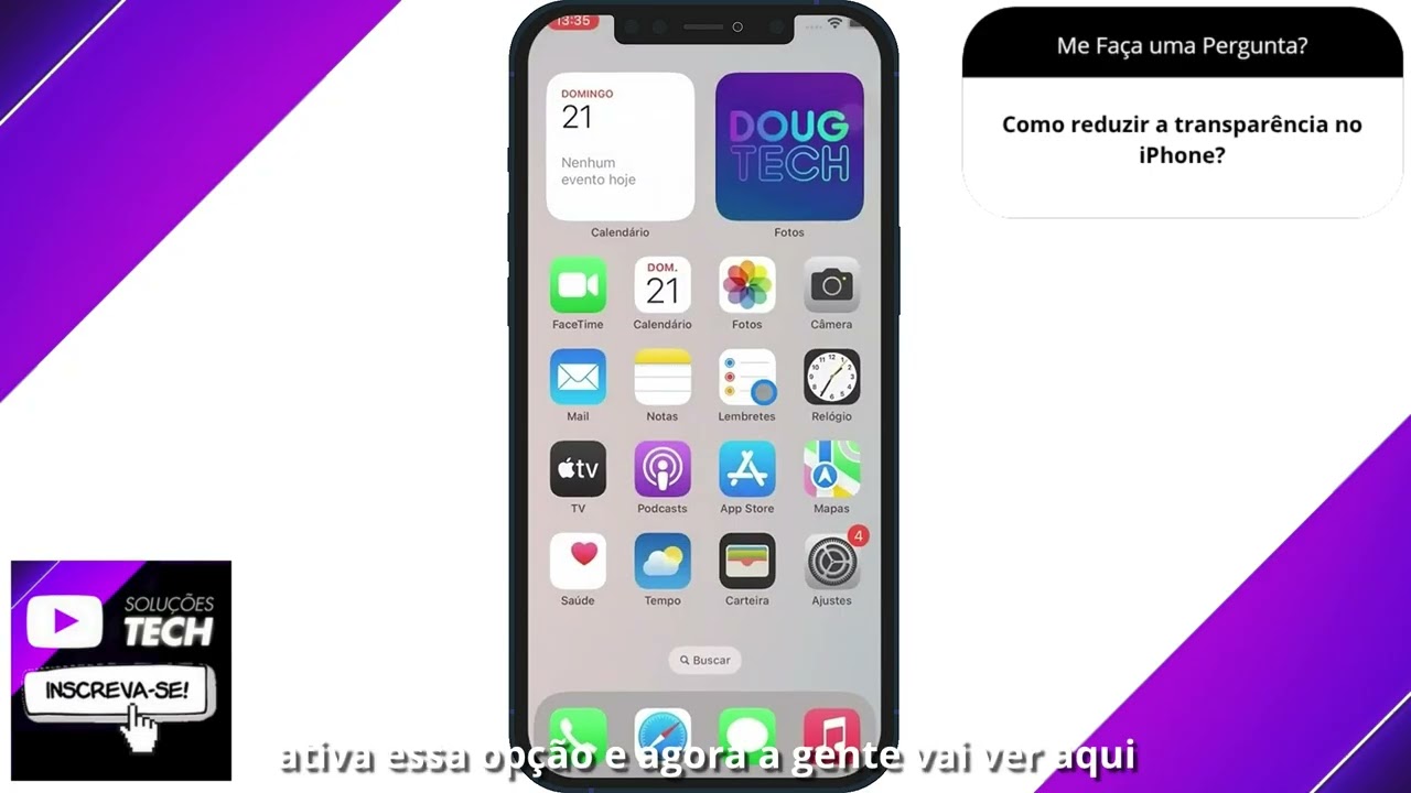 Como reduzir a transparência no iPhone❓