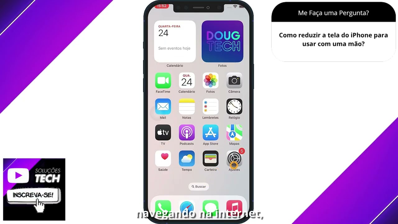Como reduzir a tela do iPhone para usar com uma mão❓