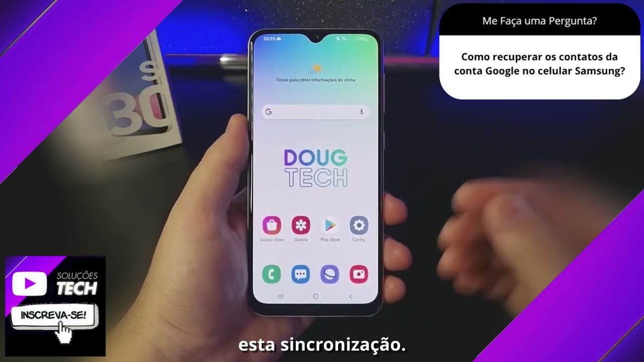 Como recuperar os contatos da conta Google no celular Samsung❓