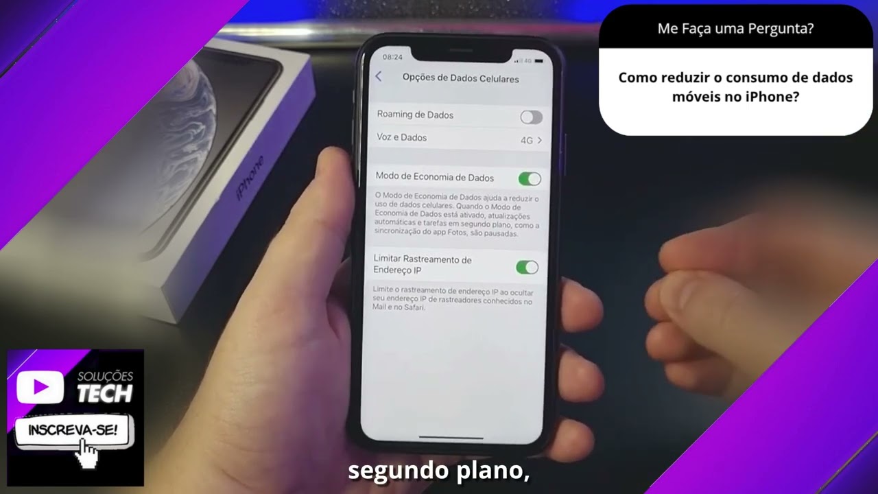 Como reduzir o consumo de dados móveis no iPhone❓