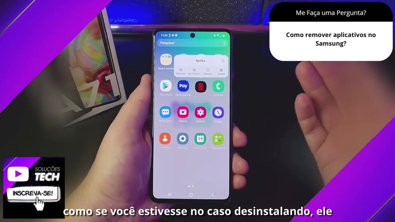 Como remover aplicativos no Samsung❓