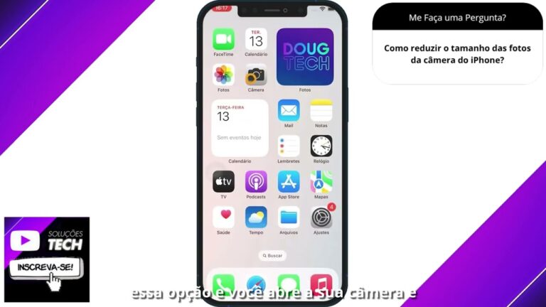 Como reduzir o tamanho das fotos da câmera do iPhone❓