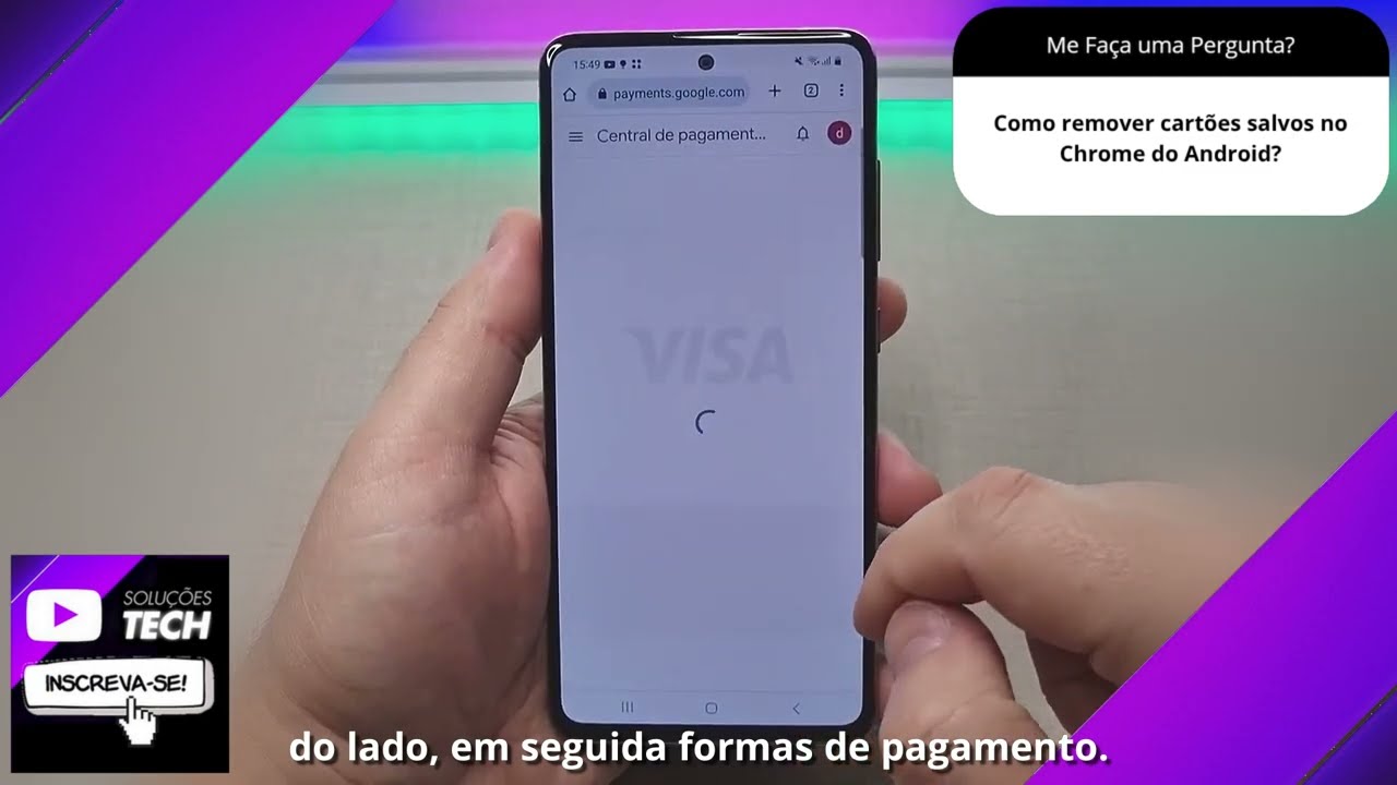 Como remover cartões salvos no Chrome do Android❓
