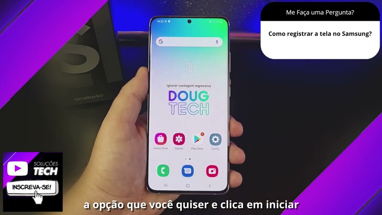 Como registrar a tela no Samsung❓