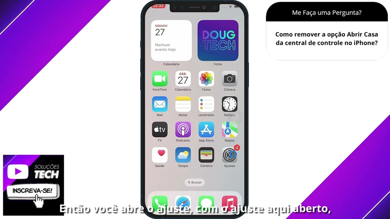 Como remover a opção Abrir Casa da central de controle no iPhone❓