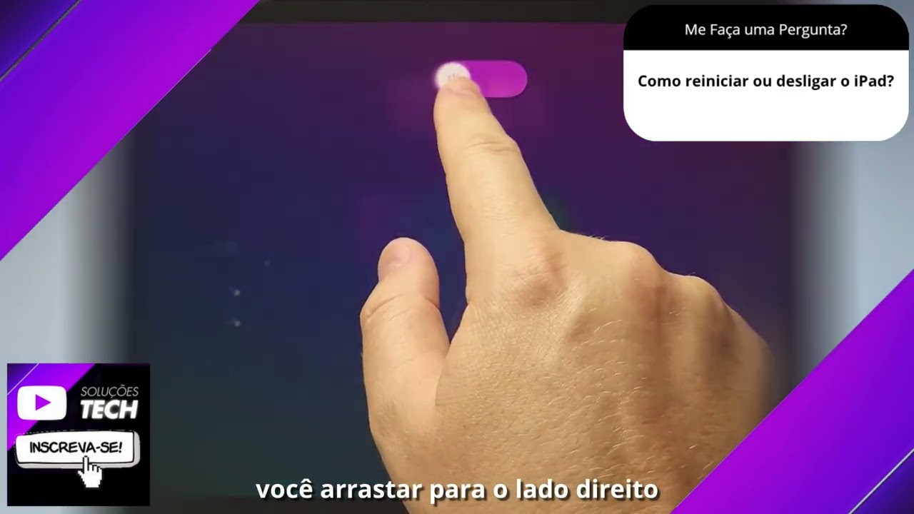 Como reiniciar ou desligar o iPad❓