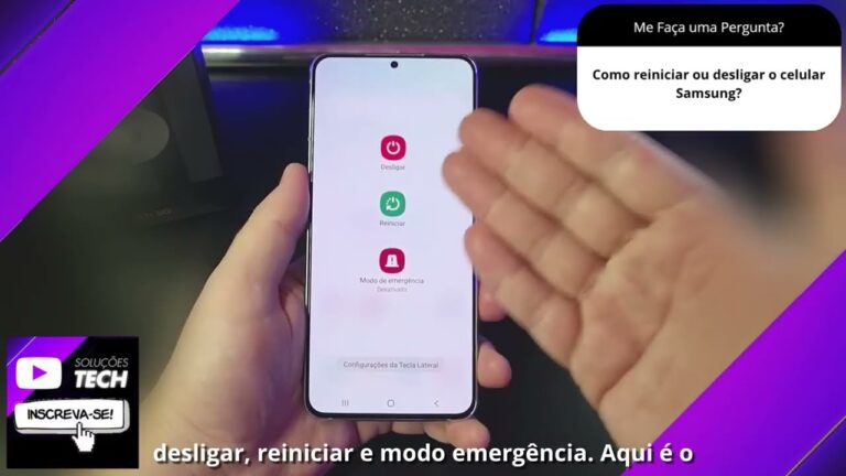 Como reiniciar ou desligar o celular Samsung❓