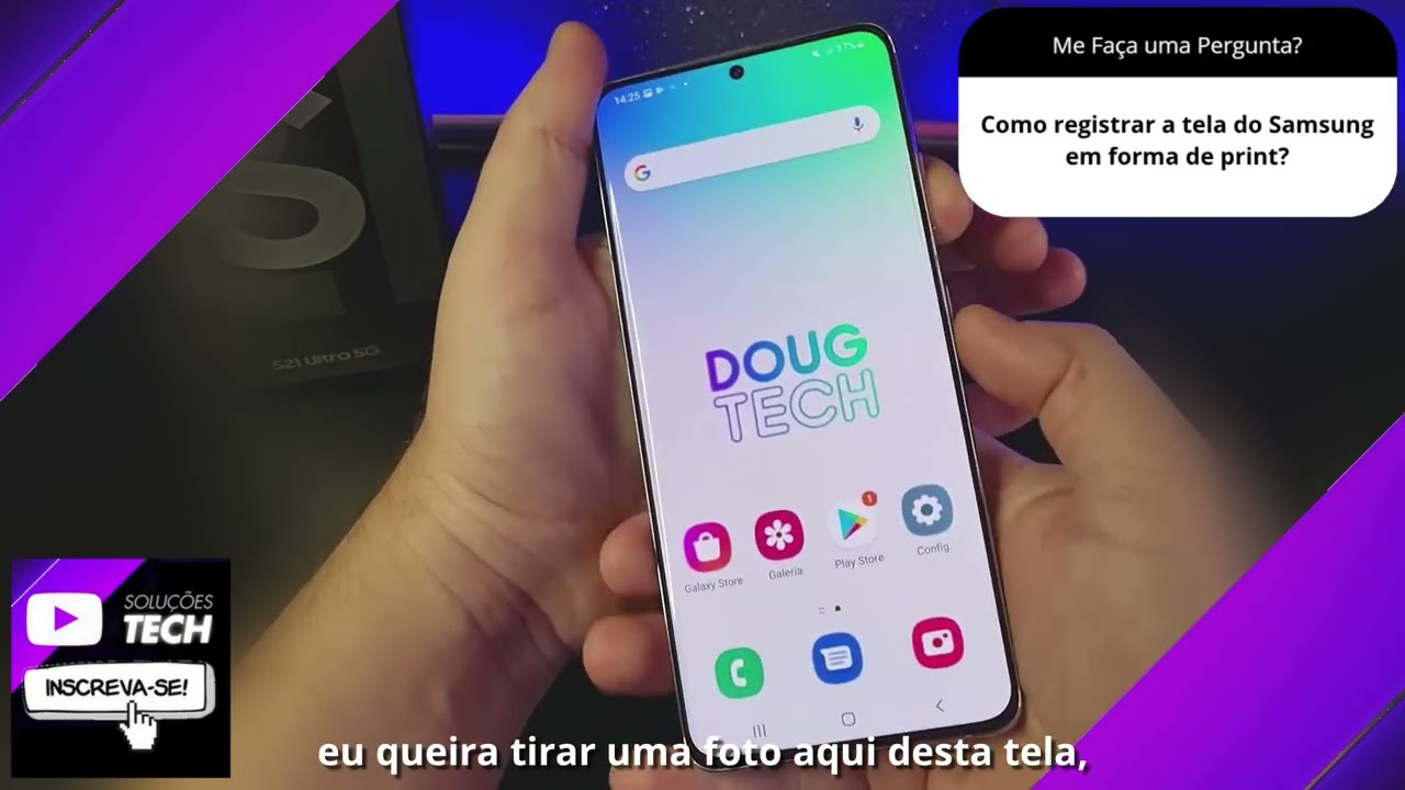 Como registrar a tela do Samsung em forma de print❓