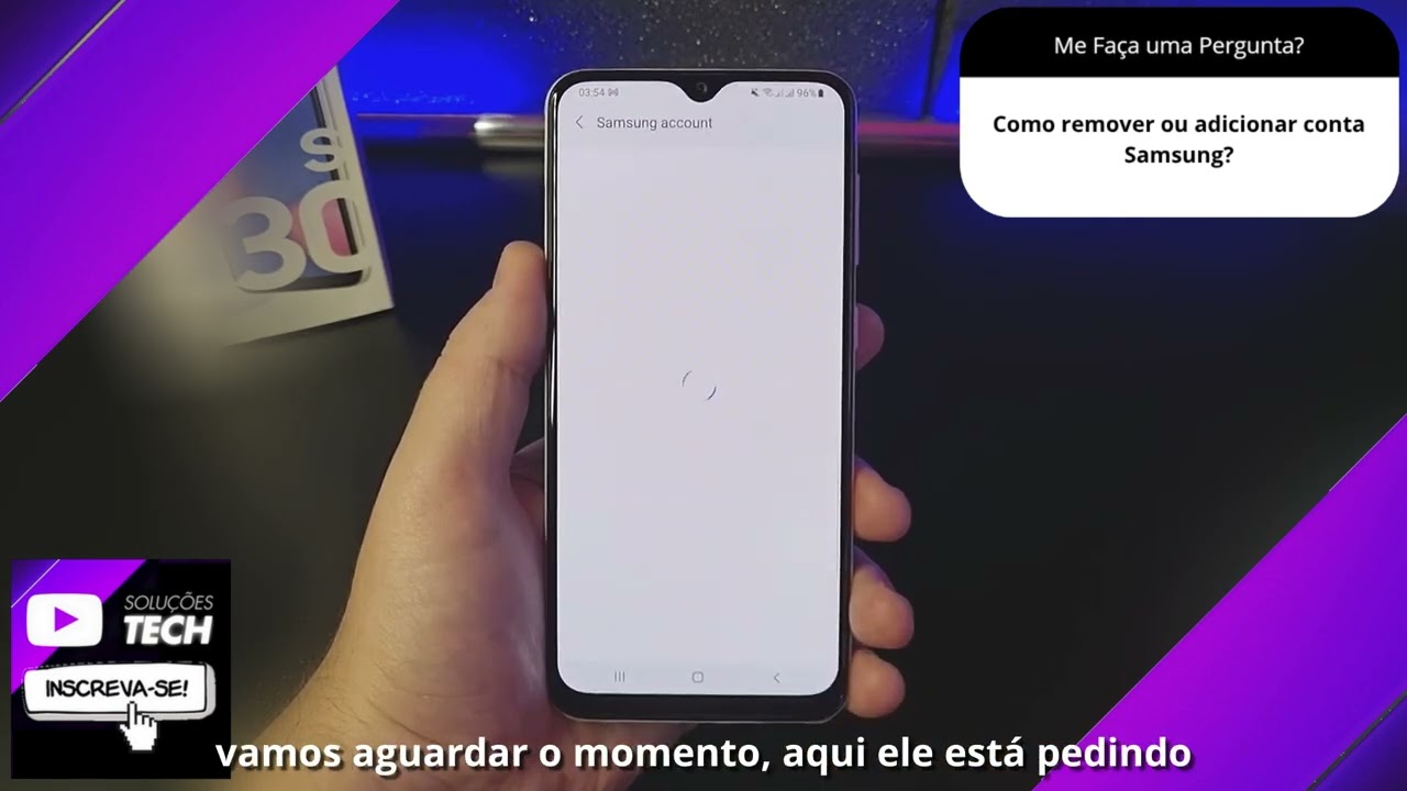 Como remover ou adicionar conta Samsung❓