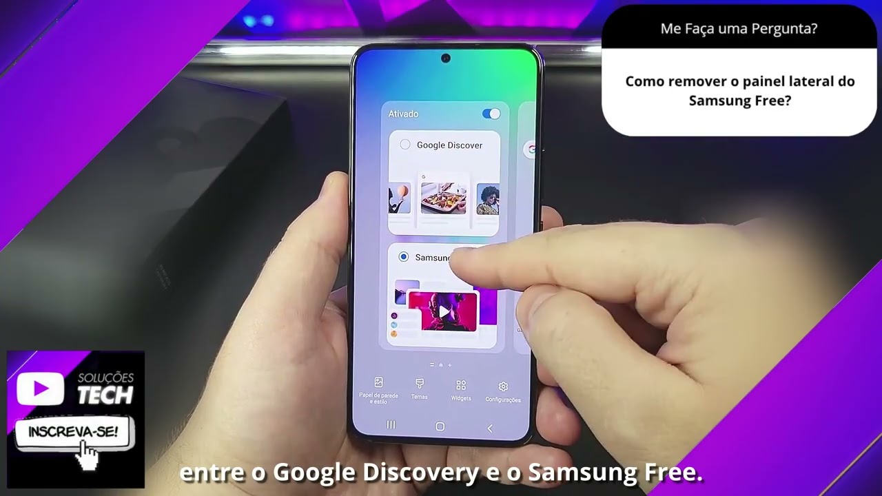 Como remover o painel lateral do Samsung Free❓