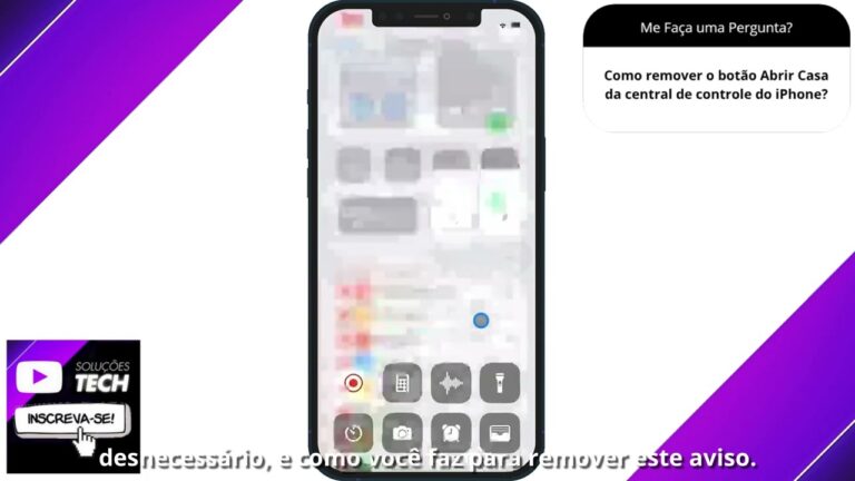Como remover o botão Abrir Casa da central de controle do iPhone❓