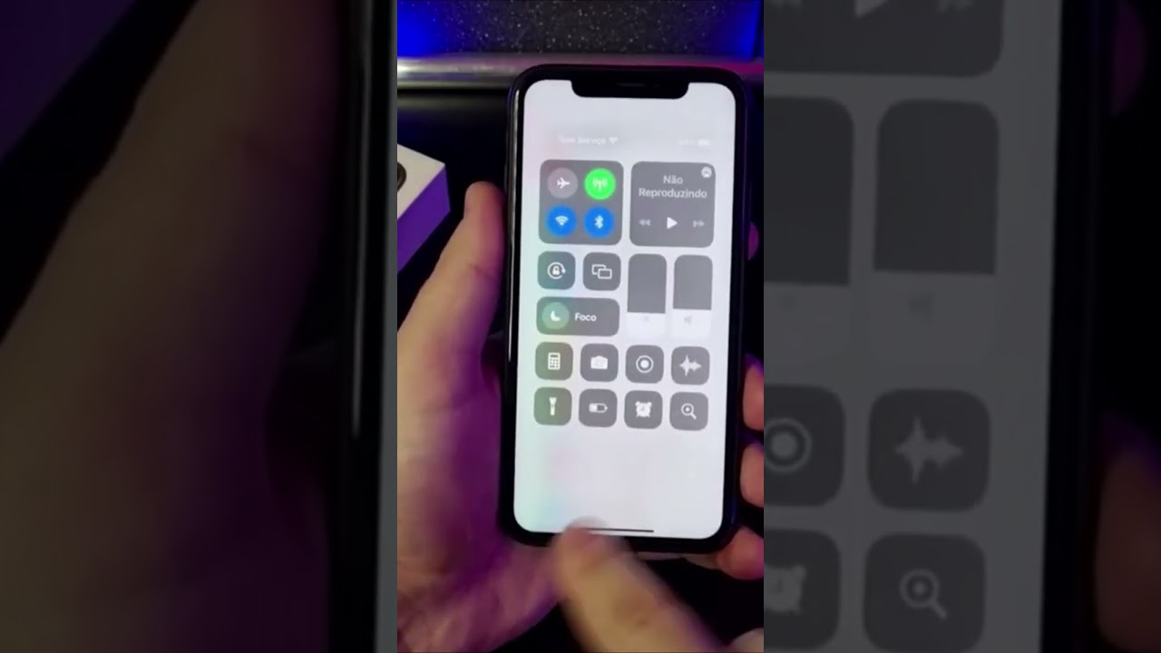 COMO CONFIGURAR OS ATALHOS NA CENTRAL DE CONTROLE DO IPHONE #Shorts