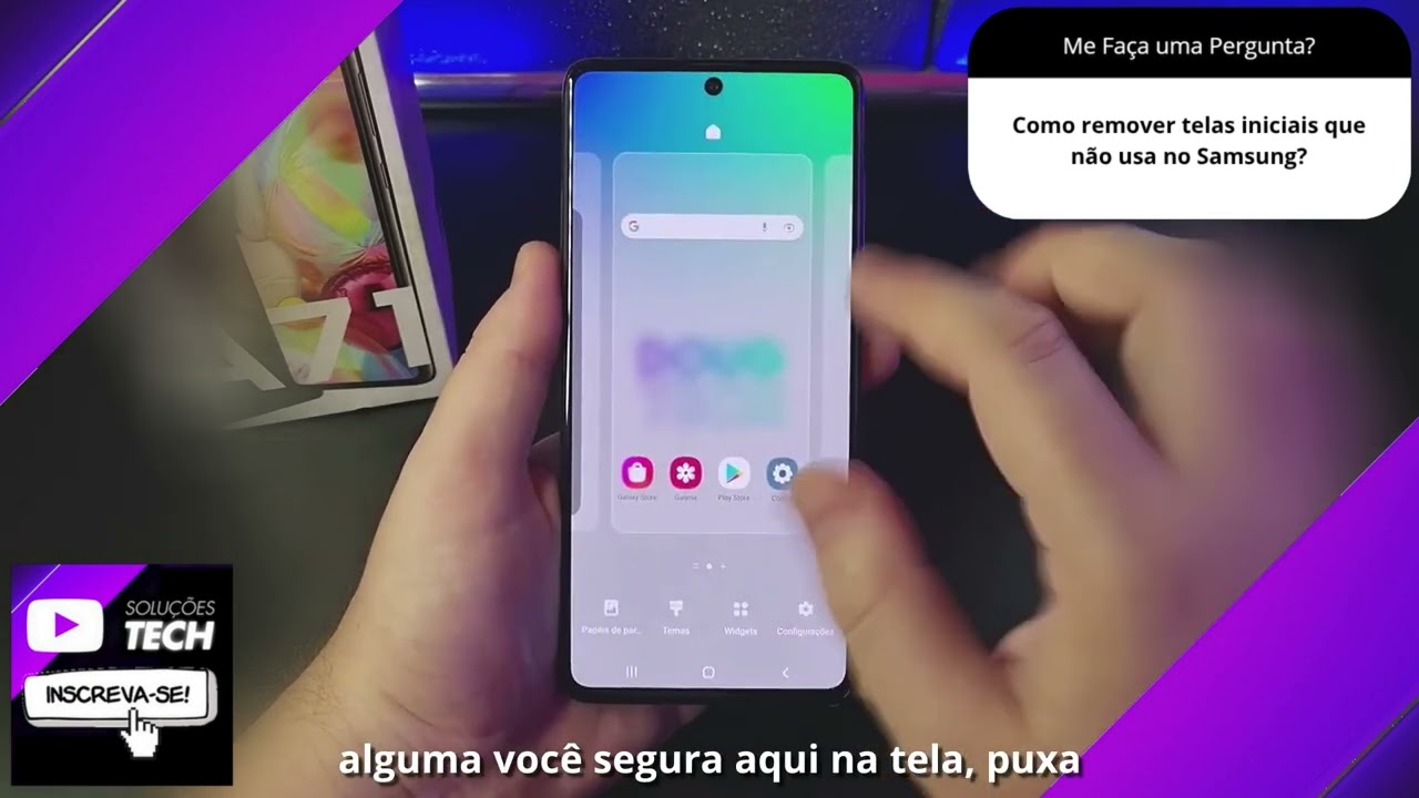 Como remover telas iniciais que não usa no Samsung❓