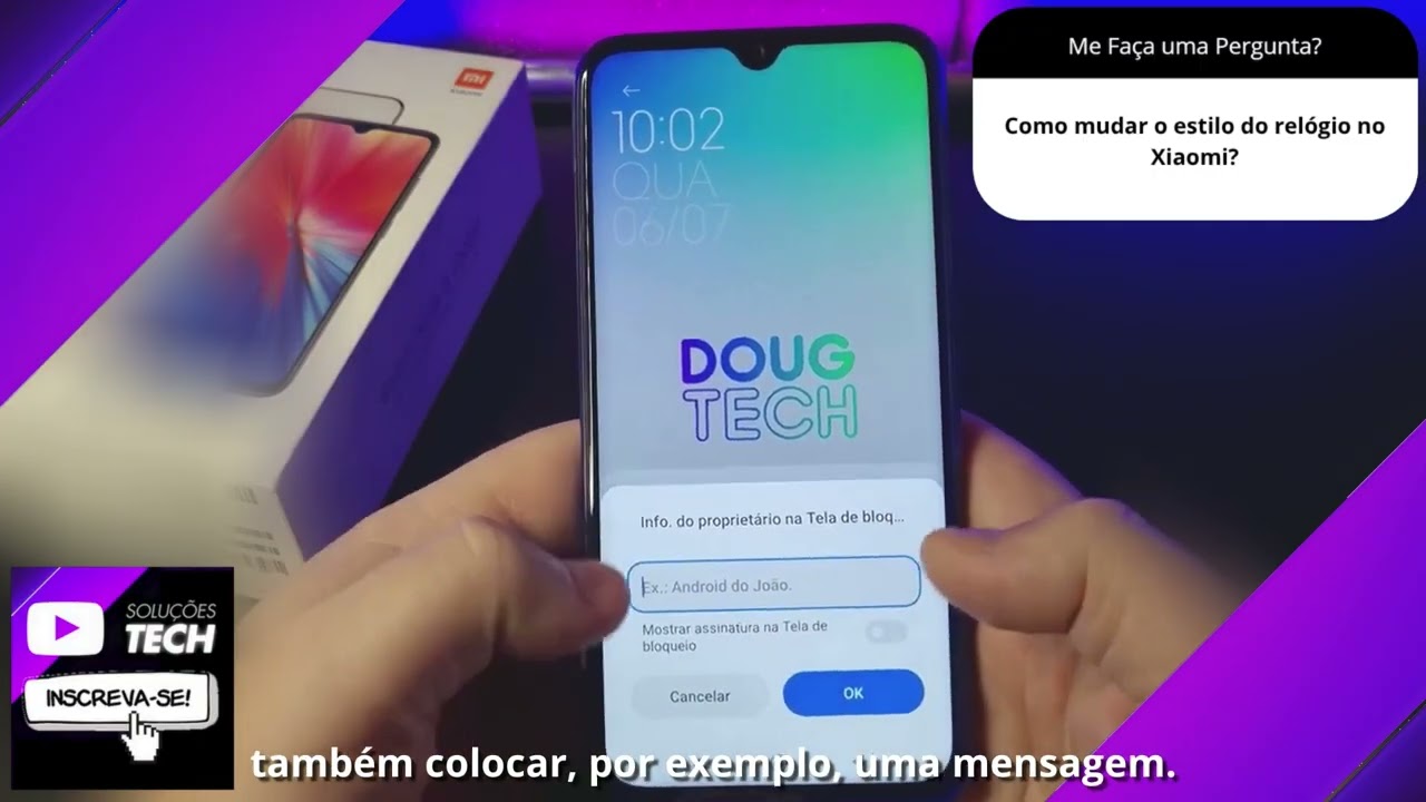 Como mudar o estilo do relógio no Xiaomi❓