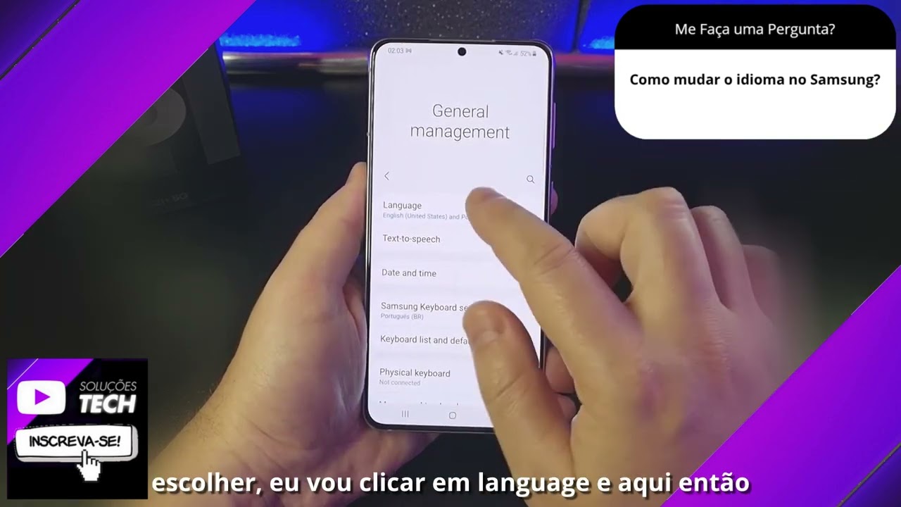 Como mudar o idioma no Samsung❓