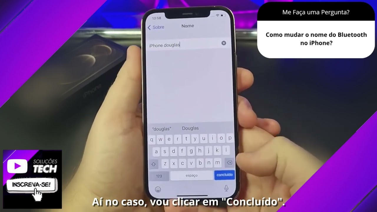Como mudar o nome do Bluetooth no iPhone❓