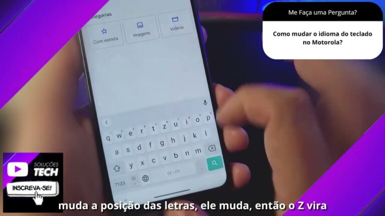 Como mudar o idioma do teclado no Motorola❓