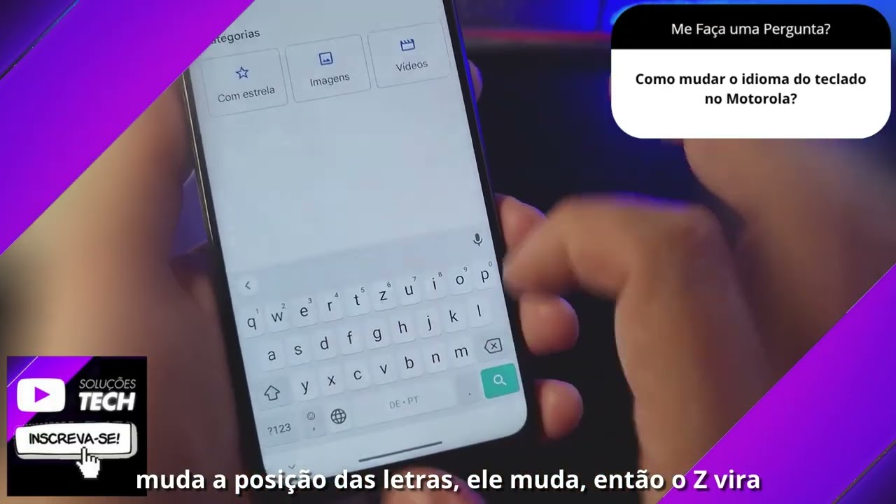 Como mudar o idioma do teclado no Motorola❓