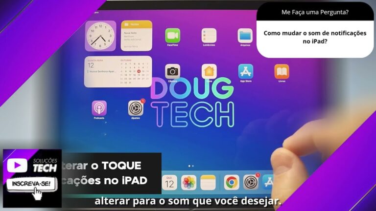 Como mudar o som de notificações no iPad❓
