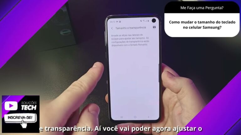 Como mudar o tamanho do teclado no celular Samsung❓