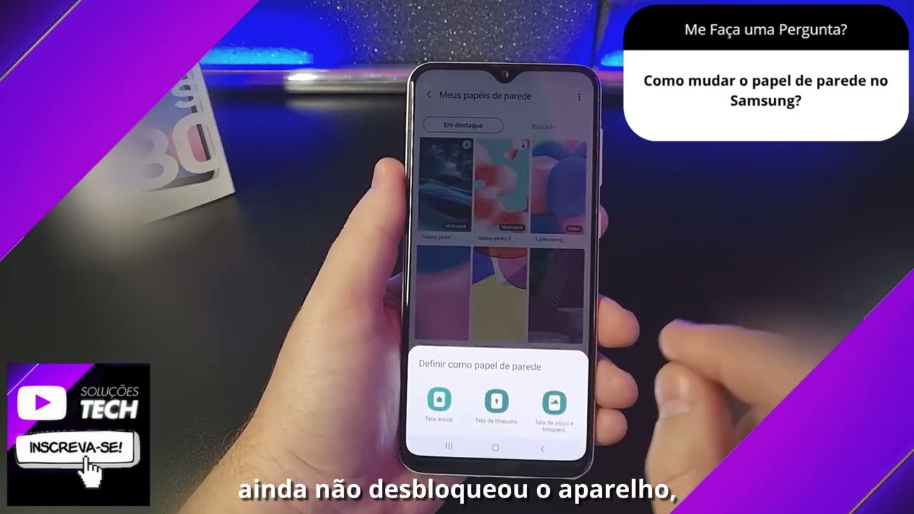 Como mudar o papel de parede no Samsung❓