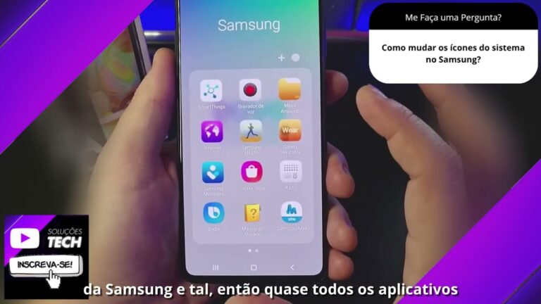 Como mudar os ícones do sistema no Samsung❓