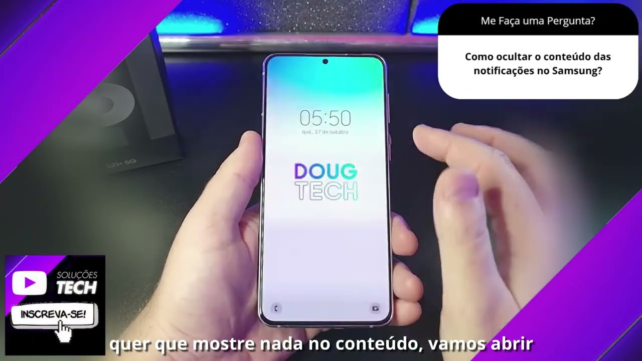 Como ocultar o conteúdo das notificações no Samsung❓