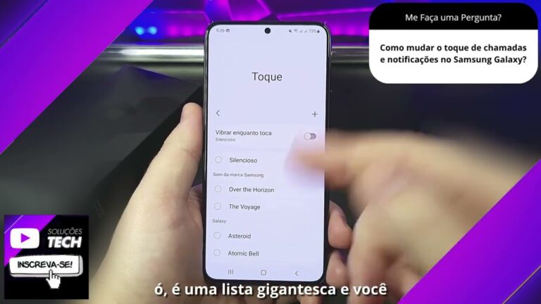 Como mudar o toque de chamadas e notificações no Samsung Galaxy❓