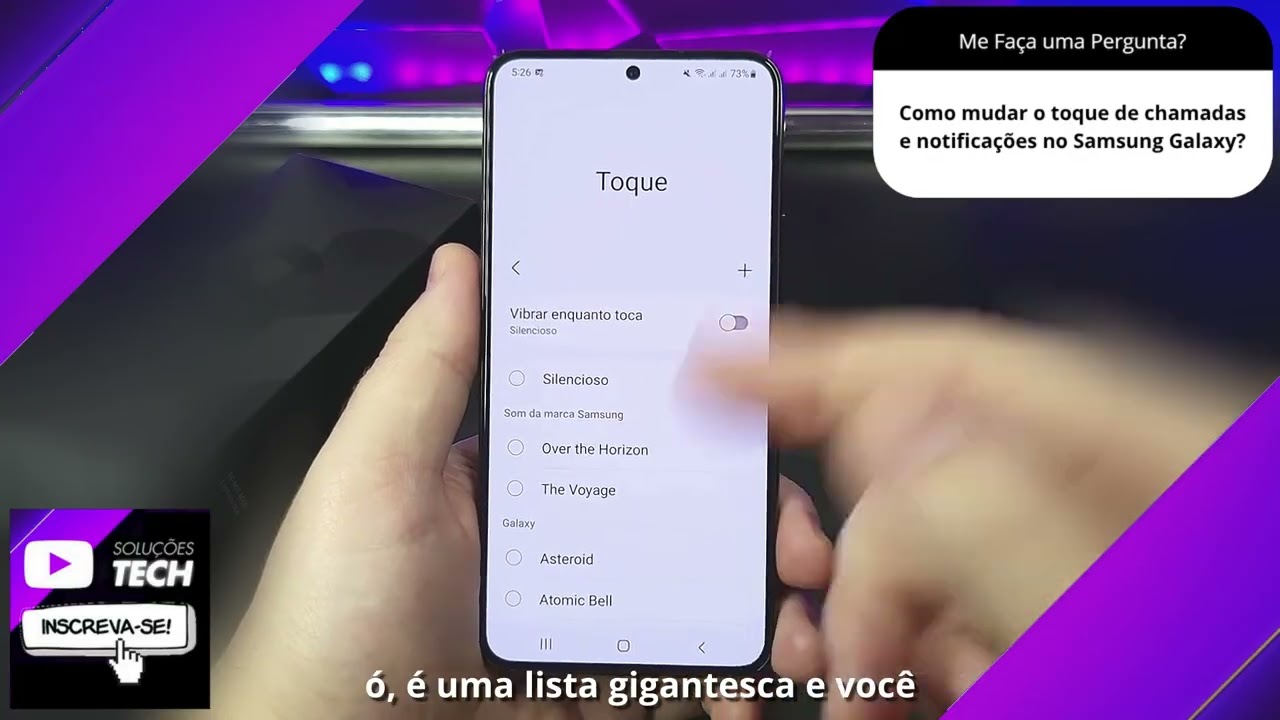 Como mudar o toque de chamadas e notificações no Samsung Galaxy❓
