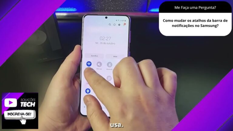 Como mudar os atalhos da barra de notificações no Samsung❓