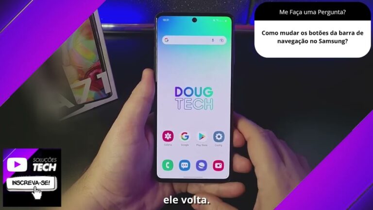 Como mudar os botões da barra de navegação no Samsung❓