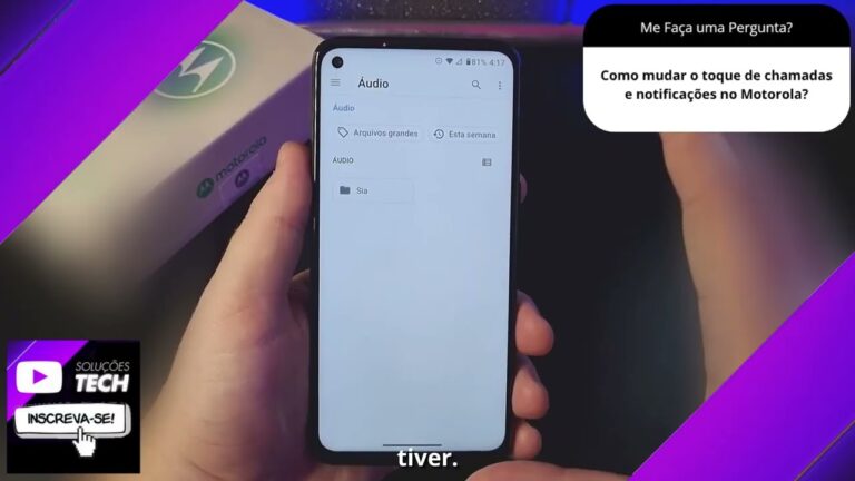 Como mudar o toque de chamadas e notificações no Motorola❓