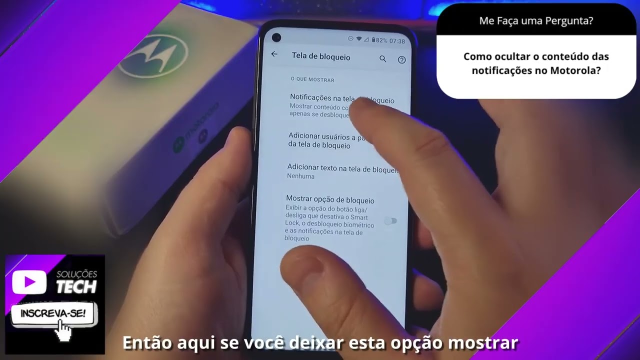 Como ocultar o conteúdo das notificações no Motorola❓