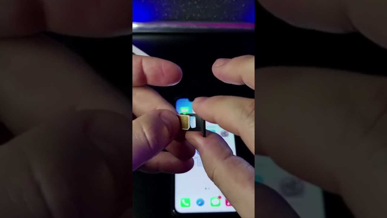 COMO COLOCAR O CHIP NO IPHONE #Shorts