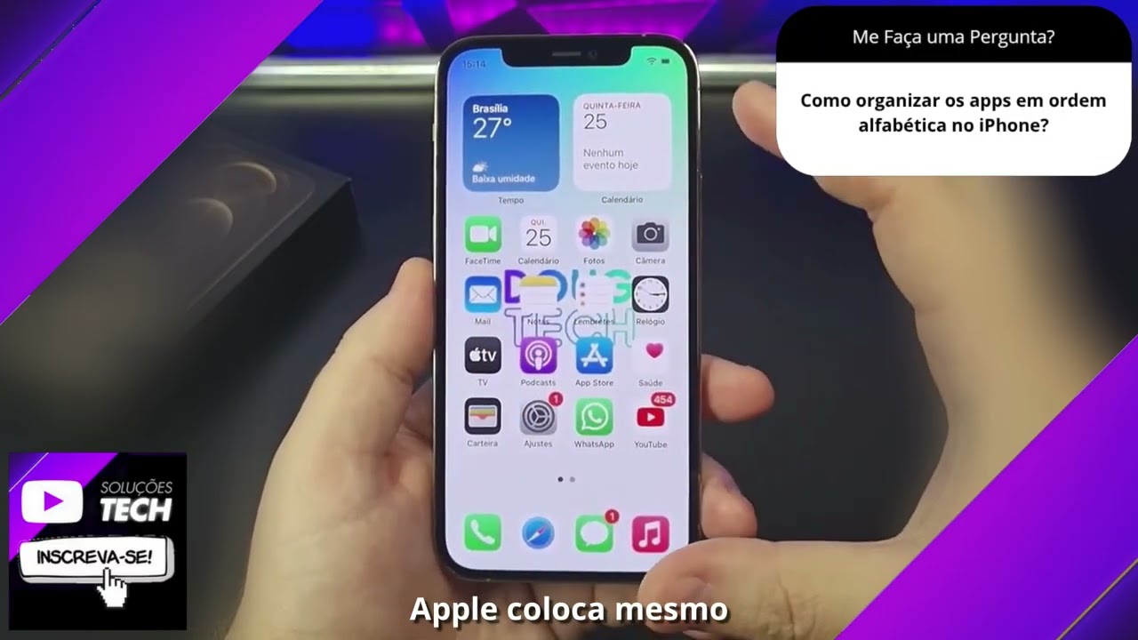 Como organizar os apps em ordem alfabética no iPhone❓