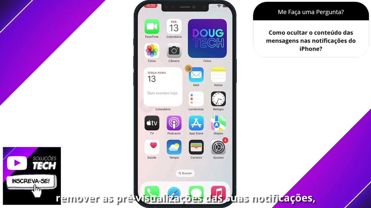 Como ocultar o conteúdo das mensagens nas notificações do iPhone❓