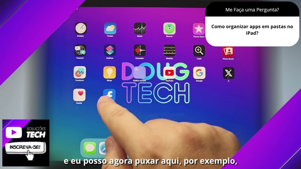 Como organizar apps em pastas no iPad❓