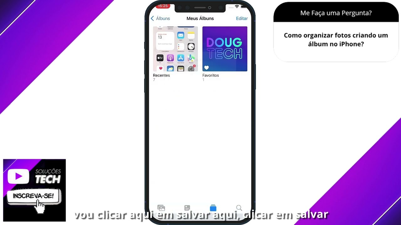 Como organizar fotos criando um álbum no iPhone❓