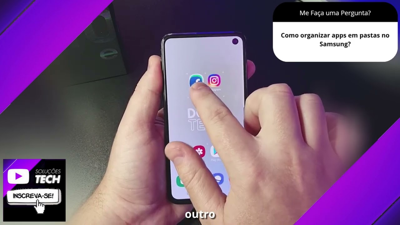 Como organizar apps em pastas no Samsung❓