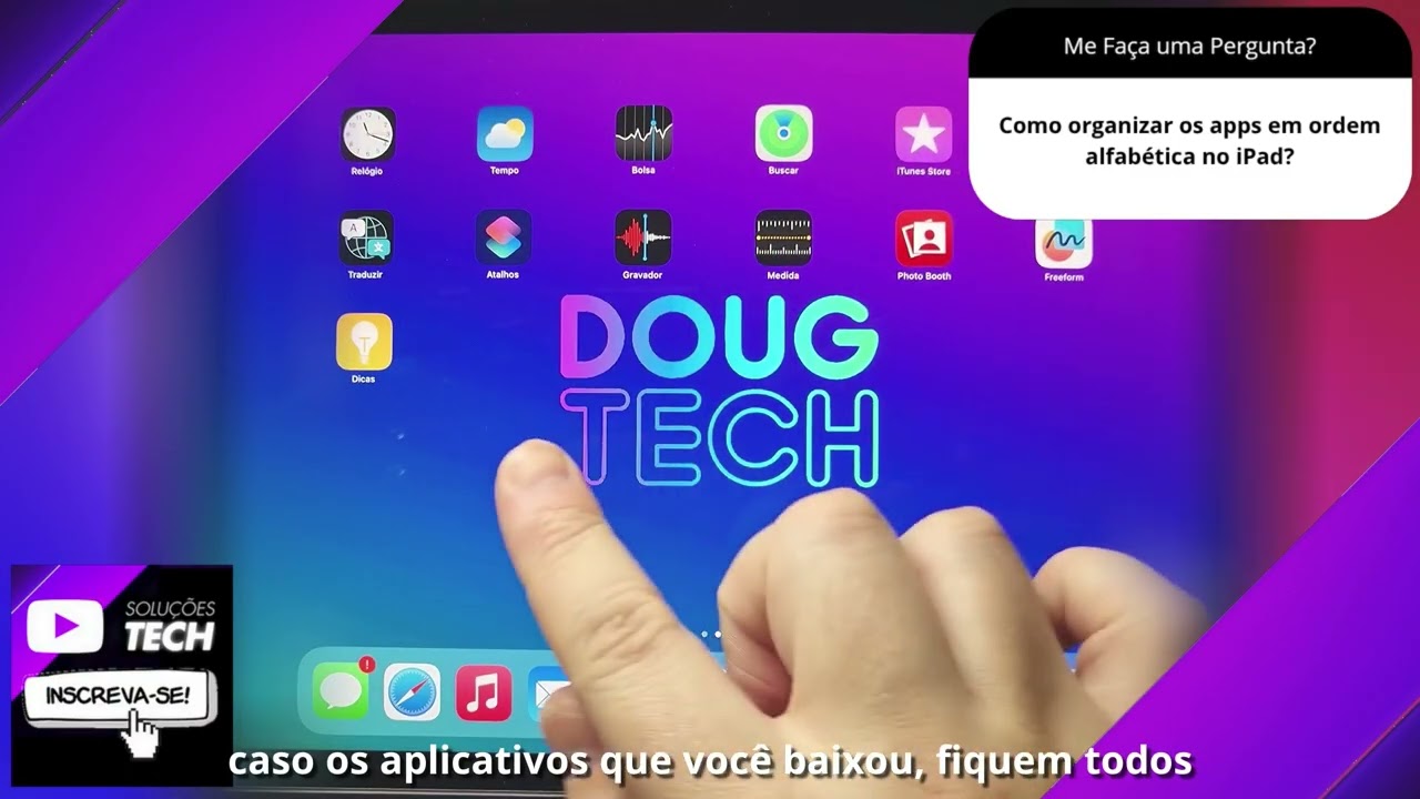 Como organizar os apps em ordem alfabética no iPad❓
