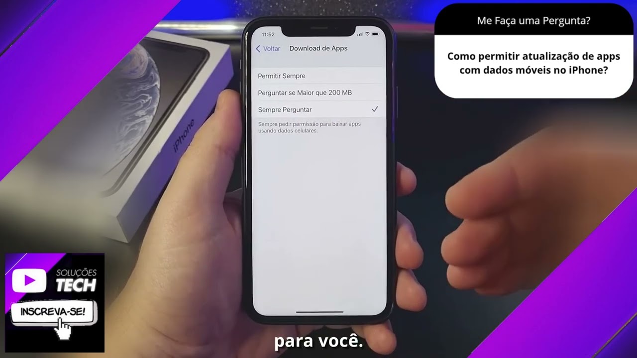 Como permitir atualização de apps com dados móveis no iPhone❓