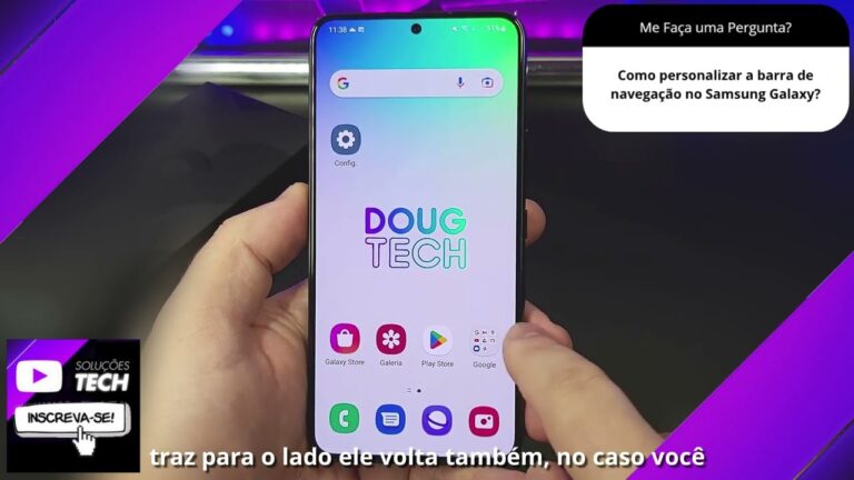 Como personalizar a barra de navegação no Samsung Galaxy❓
